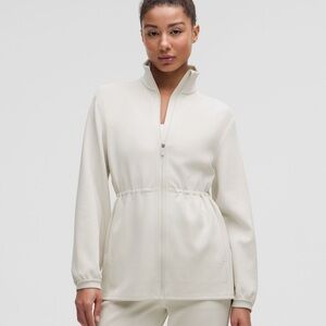 Lululemon Soft Stream Cinch Waist Full Zip Jacket Bone